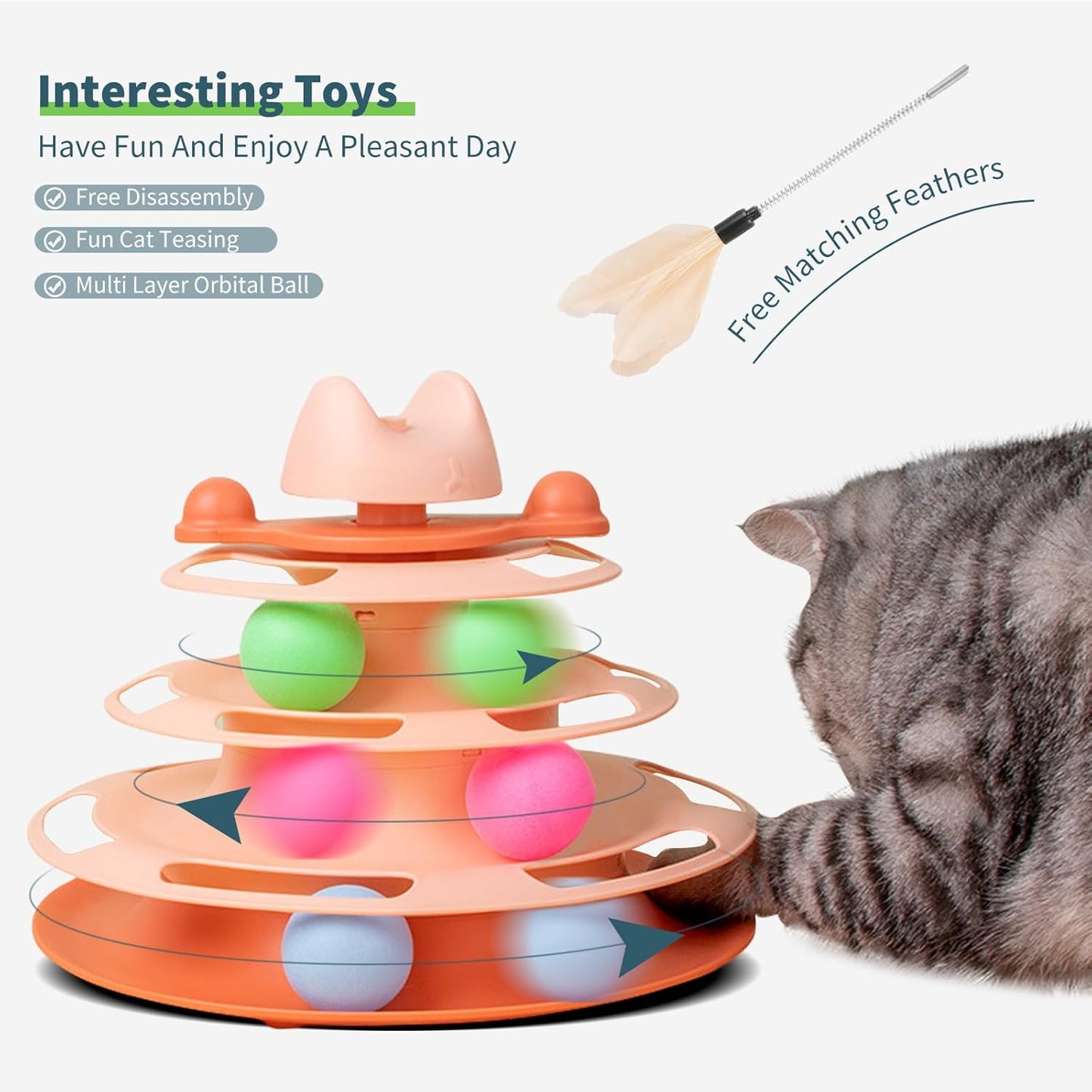 Interactive Cat Turntable Toy