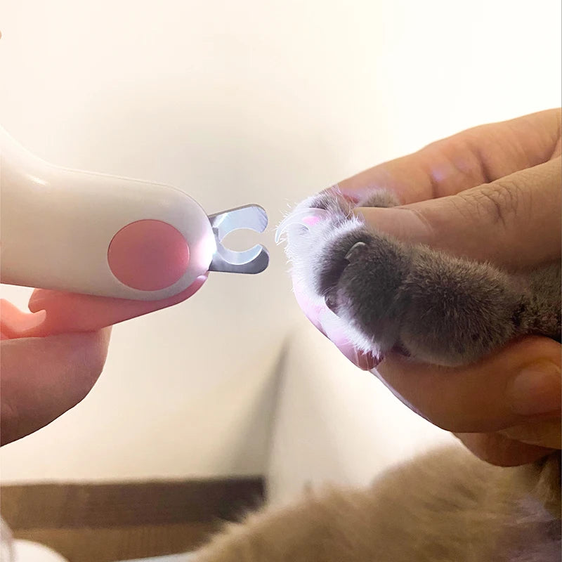 LED Cat Nail Clipper Tool Kit