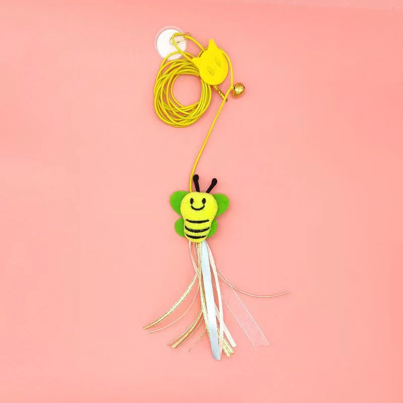 Dragonfly Shape Feather Teasing Stick