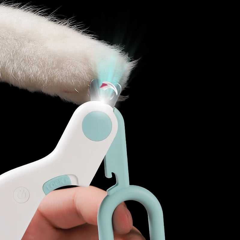 LED Cat Nail Clipper Tool Kit