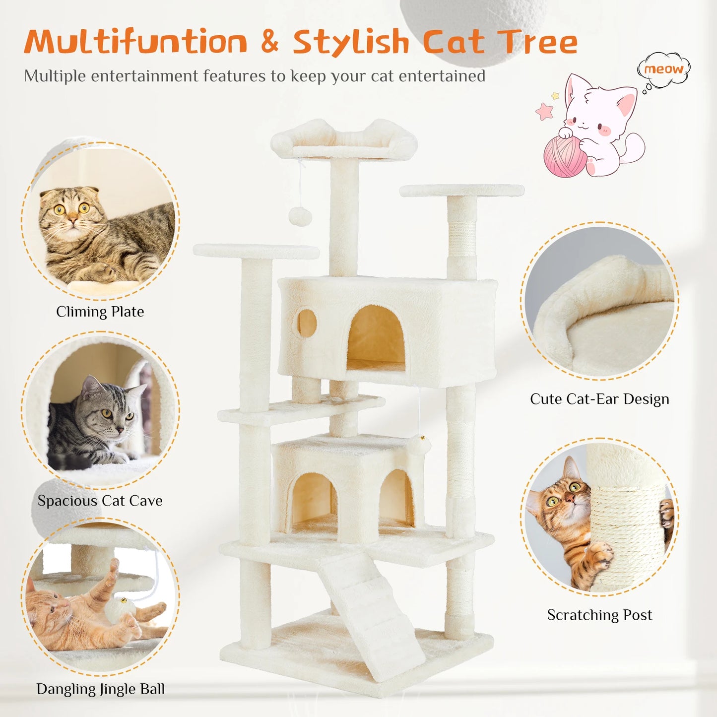 Multi-Level Cat Tower