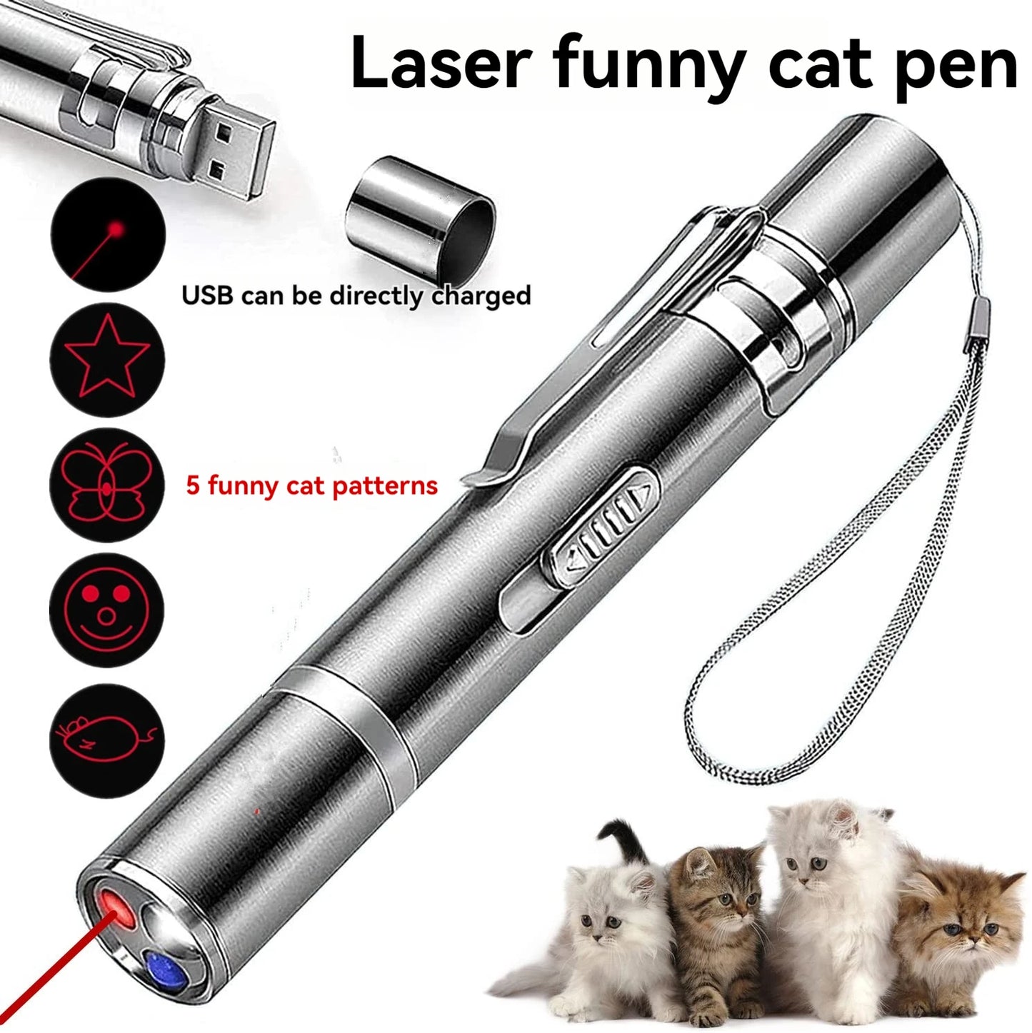 USB laser cat teaser toy