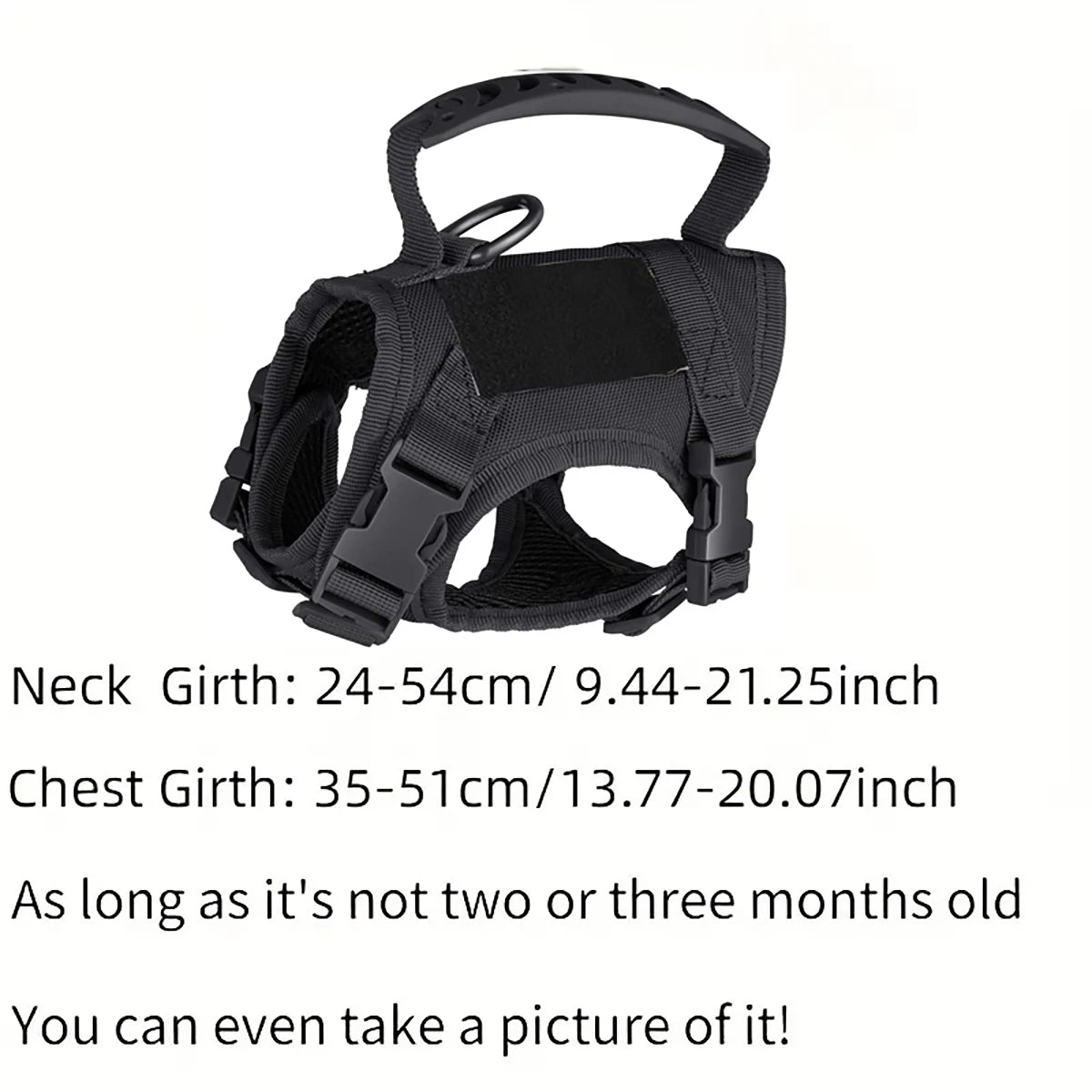600D Cat Tactical Vest Pet Chest Strap