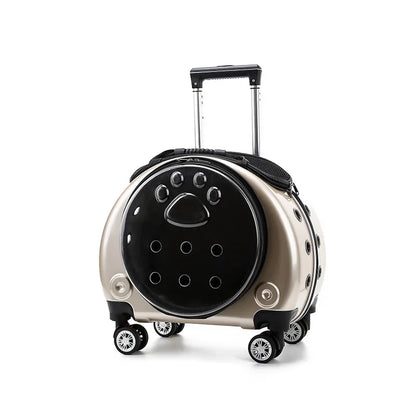 Transparent Space Cat Travel Capsule