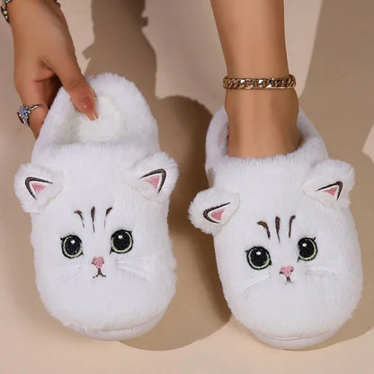 Women Furry Cat Slippers