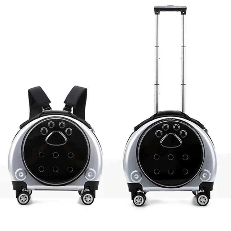 Transparent Space Cat Travel Capsule