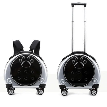Transparent Space Cat Travel Capsule