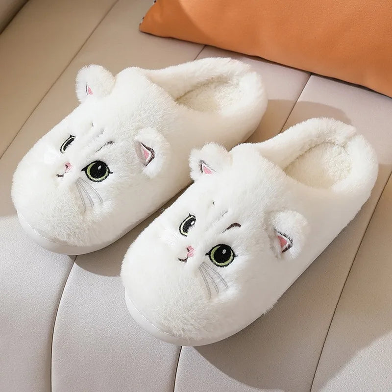 Women Furry Cat Slippers