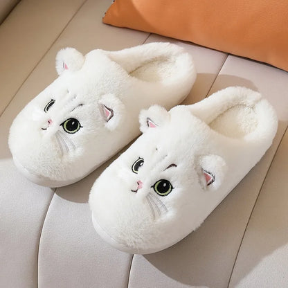 Women Furry Cat Slippers