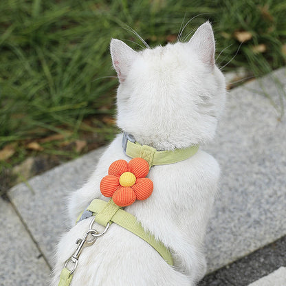 Adjustable Pet Harness Leash Set