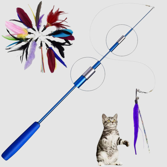 Telescopic Fishing Pole Teaser Stick