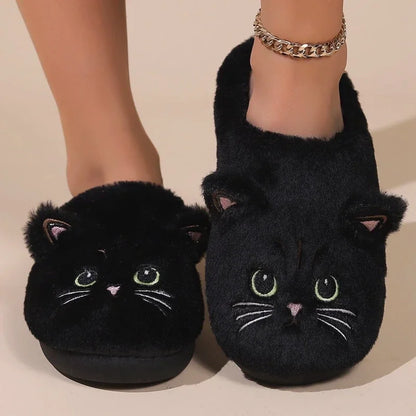 Women Furry Cat Slippers