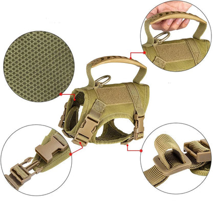 600D Cat Tactical Vest Pet Chest Strap